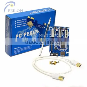 Pci-e Express 1x To16x 3 Slots Pci Riser Card Pci-e to Pci Converter Card Splitters for Pci-e 3 Port for Bitcoin thumbnail-2