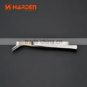 4PCS Stainless Steel Curved Tweezer Set thumbnail-4