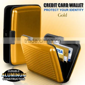 Aluminum Metal Waterproof Box Case Business Credit Card Holder Wallet thumbnail-6