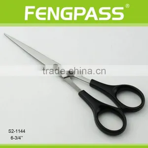 S2-1144 6-3/4" 2CR13 Stainless Steel ABS Plastic Handle Stationery Scissors / Office Scissors Sharp Tip thumbnail-1