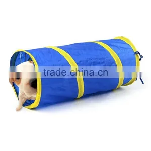 Pet Tunnel Cat Kitten Gog Ferrets Rabbits Crinkle Tunnel With Ring Bell Toy Foldable thumbnail-1