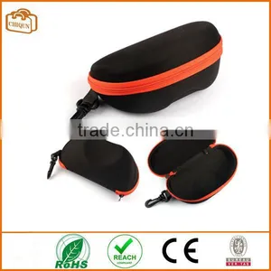 Fashion Portable Carabiner Eye Glasses Sunglasses Hard Case Protector Box (Orange) thumbnail-1