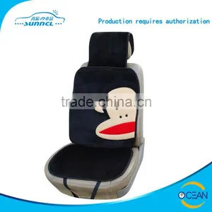 Customized Warm and Soft Micro Fibre Material Fur Car Seat Cushion With Cartoon Embroidery thumbnail-3