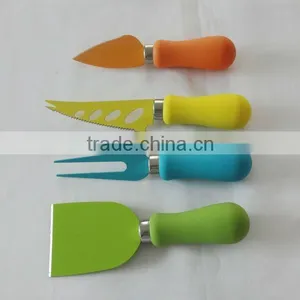 Colorful Stainless Steel Cheese Knife Set With ABS Handle thumbnail-1