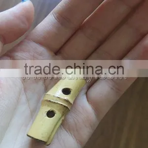 Natural Bamboo Handle With Buttons and Metal Hooks/rings for DIY Bags thumbnail-2