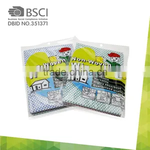 Folded Needle Punched Nonwoven High Water Absorption Cloth Disposable Nonwoven Cotton Washing Cloths thumbnail-1