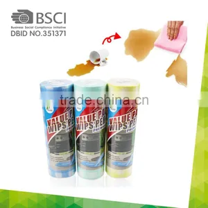 Cheap Good Quality Big Spunlace Nonwoven Fabric Rolls Muli-purpose Cleaning Wipes for Kitchen thumbnail-6