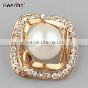 Vogue Hotsale Latest Design Rhinestone Pearl Button Pins for Garments From Keering WBK-1472 thumbnail-1