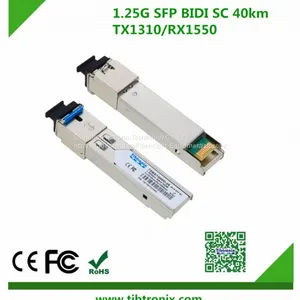 1.25 Гбит/с, 40 км, SC двунаправленный SFP-трансивер для промышленных сетевых коммутаторов, один SC, 1310 нм , одномодовый thumbnail-1