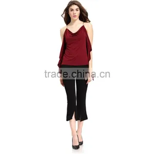 Domin Fashion Sleeveless off Shoulder Lady Top thumbnail-3