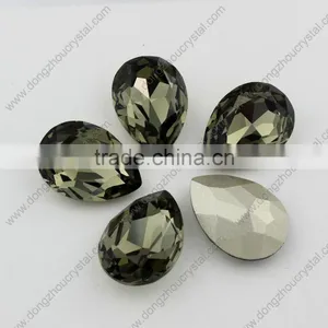 K9 Crystal Drop Colorful Crystal Fancy Stone For Wedding Dresses thumbnail-2