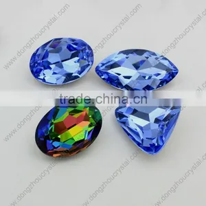 Factory Wholesale Prices Lead Free Point Back Oval Crystal Fancy Loose Stone Beads thumbnail-3