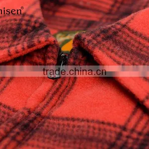 Stock Wholesale Warm Plaids Men Fleece Vest thumbnail-3