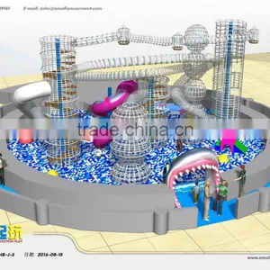 Junior Area of Ocean Themed Indoor Kids Playground thumbnail-1