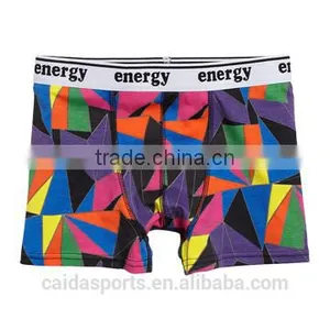 Diamonding Colorful Design for 95%cotton5%spandex Boy AOP Boxer Briefs Cool Printing thumbnail-1