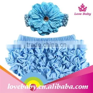 Baby Cotton Ruffle Bloomers Layers Baby Diaper Cover Newborn Flower Lace Shorts Toddler Cute Summer Pants Photo Props LBS5052507 thumbnail-1
