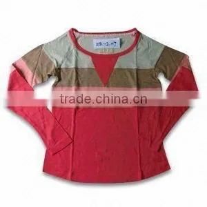 Women's T-shirt, Soft Garment Wash, Cut and Sewn Part on Body, Long Sleeves thumbnail-1