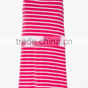 Wide Waist Floor-length Horizontal Stripes Maxi Skirt Long Maxi Skirt thumbnail-6