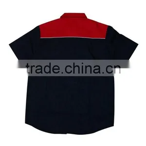 Blue Red Workwear Uniform Shirt Engineer Uniform thumbnail-6
