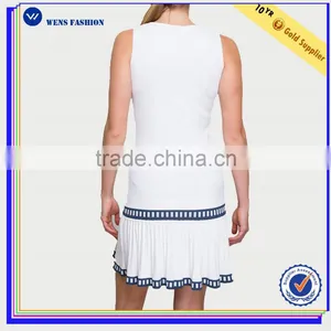High Quality Hot Sale Sleeveless Cheap Netball Dress Tennis Dress for Girls thumbnail-2