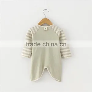 100% Organic Cotton Baby Girls Boys Romper Wholesale Baby Clothing Organic Onesie Baby thumbnail-4