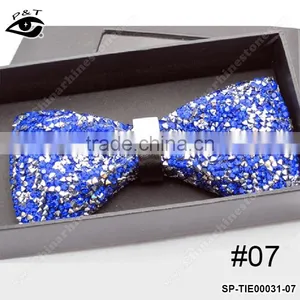Luxury Glitter Metal Rhinestones Bow Ties Vintage Ties for Men's Wedding Dress With Gift Box 12x6cm thumbnail-6