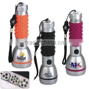 High Quality Compass 5 Colors Plastic Led Flashlight With Lanyard thumbnail-1