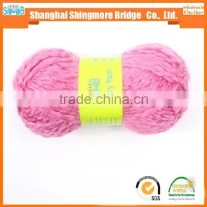 China Knitting Yarn Factory Wholesale Oeko Tex Long Space Dyed Acrylic Ripple Yarn Hand Knitting Scarf Yarn in Low Price thumbnail-1