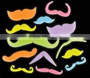 Adhesive Glow in Dark Beard Party Favor Glowing Mustache Toys thumbnail-1
