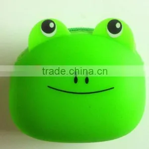 Silicone Smart Wallet Cartoon Frog Figure Coin Purse thumbnail-1