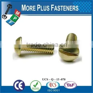Made in Taiwan Brass Material Contact Screw Machine Screw Tapping Screw thumbnail-5