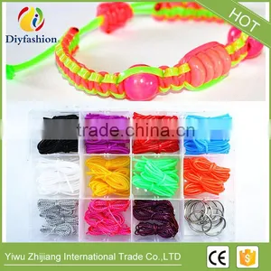 Hot Selling Box Set Roll DIY Round Hollow Knit Plastic PVC Scoubidou Strings thumbnail-2