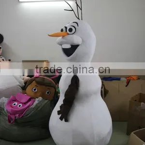 100% In-kind Shooting Cheap Olaf Costume Snowman Olaf Mascot Costume for Adult thumbnail-3