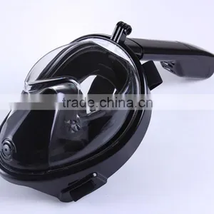 High Quality Silicone Full Face Diving Mask 180 Degree Snorkel Mask Snorkel for Mask With Gopro Mount thumbnail-3