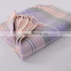 New Autumn And Winter Cashmere Scarf Magic Color Plaid Print Scarf thumbnail-3
