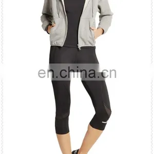 Wholesale OEM Hooded Sweatshirt Cotton Blend Jersey Cropped Top Hoodie thumbnail-3