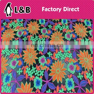 Multicolor Lace Fabric Textile Embroidery Polyester Chemical Lace thumbnail-1