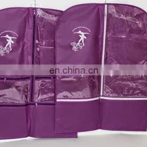 Customized Logo Non Woven Wedding Dress Garment Bag Wholesale thumbnail-2