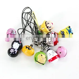Cute Custom Metal Cartoon Little Bell Key Ring thumbnail-1