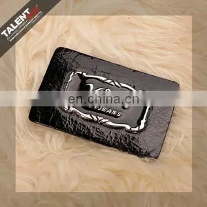 Custom Die-casting Metal Brand Logo Back Leather Label Patch for Jeans thumbnail-1