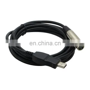 XLR Female to USB Male Microphone Mic Link Cable 3M 10FT thumbnail-1