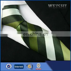 2015 Hot Wholesale Three Colors Wide Stripe Jacquard 100% Silk Tie thumbnail-1