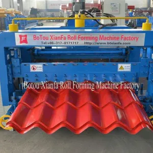 High-Class Single Layer Colored Glazed Tile Roof Plate Steel Rolling Equipment thumbnail-3