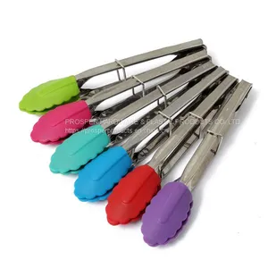 Stainless Steel Silicone Food Tongs for Kitchen thumbnail-2