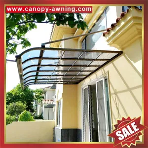 Aluminum Aluminium Metal pc Outdoor Balcony Gazebo Patio Canopy Canopies Cover Awning Shelter Polycarbonate for Sale thumbnail-2