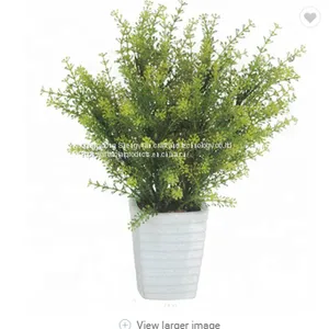the Newest Hot Sale Artificial 10 Head Cauliflower Grass Bonsai Decoration thumbnail-1