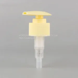 24/410 Wholesale Light Yellow Color Plastic Hand Press Type Liquid Lotion Pump thumbnail-2