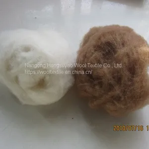 Brown Color Good Wear Resistance Pure Alpaca Wool Fiber Raw Camel Hair thumbnail-4