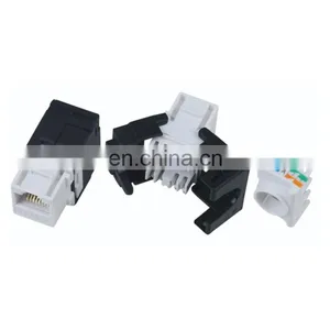 UTP 180 Toolless Rj45 Connector Cat6a Keystone Jack With Cable Holder thumbnail-5