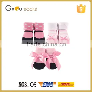 Wholesale Socks Baby Cute Pink Girls Shoe Socks With Bow Outdoor Socks/custom Socks thumbnail-1